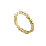 18ct Yellow Gold Link to Love Mirrored Ring