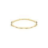 Link to Love 18k Yellow Gold Stud Bangle
