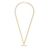 Sterling Silver Gold Plated T-Bar Chain