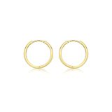 9ct Yellow Gold  Huggy Hoop Creole Earrings