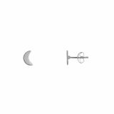 Juvi Silver Moon Stud Earrings.