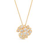 Weir Collection 18k Gold Cluster Diamond Pendant