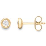 Weir Collection Diamond 18K Gold Earrings