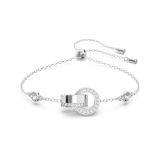 Hollow Bracelet, Rhodium Plated