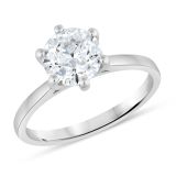 Platinum Lab Grown 1.50cts Diamond Solitaire Ring