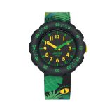Goes Wild EYE SEE U 34.7mm, Green Dial, Quartz Movement, Plastic Case, Green Recycled PET Strap Watch