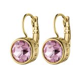 Louise Gold Plated Light Rose Earrings