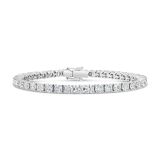 Weir Collection 18k white gold and diamond flexi link finesse bracelet.
