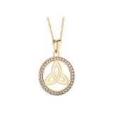 Solvar 9ct Yellow Gold Trinity Knot Pendant