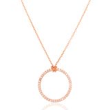 18ct Rose Gold Diamond Circle of Life Necklace
