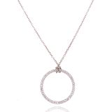 18ct White Gold Diamond Circle of Life Necklace