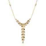 9ct Yellow Gold Diamond Cascading Y-Shape Necklace