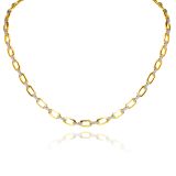 9ct Yellow Gold & Diamond Alternating Necklace