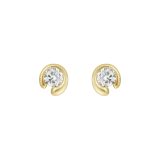 Georg Jensen Mercy 18ct Yellow Gold & Diamond Stud Earrings