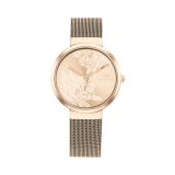 Libby Ladies 32mm Gold Dial Quartz Movement Rose Gold PVD Strap Watch