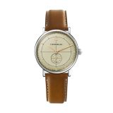 Herbelin Inspiration 40mm, Ivory Dial, Quartz Movement, Stainless Steel Case, Brown Leather Strap Watch 18247AP17TRGD