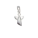 Sterling Silver Baby Guardian Angel Pendant & Chain
