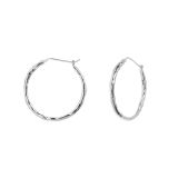 Juvi Sterling Silver Large Hoop Earrings