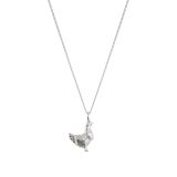 Silver Chicken Charm