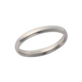Platinum 950 2.5mm Size 'K' Court Band