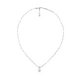 GG Flora 18k White Gold Diamond Necklace