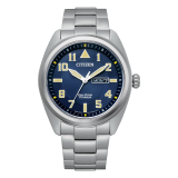 Garrison 42mm, Blue Dial, Super Titanium  Eco-Drive Watch