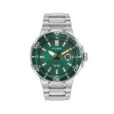 Photo of the Citizen Endeavour 47mm, Green Dial, Stainless Steel, Eco-Drive Watch AW1428-53X