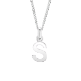 Sterling Silver S Initial Necklace