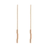 Link to Love 18k Rose Gold Drop Earrings