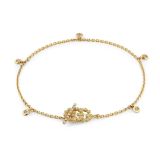 GG Running 18k Yellow Gold Diamond Bracelet