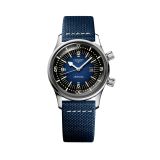 Longines Legend Diver 42mm, Navy Dial, Automatic Movement, Stainless Steel Case, Navy Leather Strap