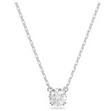Swarovski Rhodium Plated White Round Cut Zirconia Crystal Constella Pendant Necklace