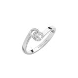 GG Running 18k White Gold Diamond Ring
