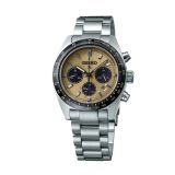 Seiko Speedtimer Solar Chronograph, Prospex 39mm, Cream Dial, Solar Quartz Movement, Stainless Steel Case, Stainless Steel Bracelet Watch ssc817p1