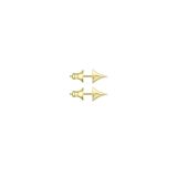 Yellow Gold Vermeil Small Rose Thorn Stud Earrings