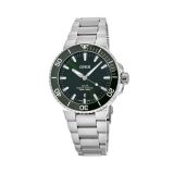 Aquis Date 41.5mm Green Dial Automatic Movement Stainless Steel Case Stainless Steel Bracelet Watch