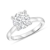 Weir Collection Platinum & 2.53ct Diamond Solitare Ring