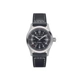 Khaki Field 38mm, Black Dial, Automatic Movement, Stainless Steel Case, Black Leather Strap Watch