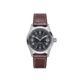 Khaki Field 38mm, Black Dial, Automatic Movement, Stainless Steel Case, Brown Leather Strap Watch