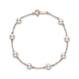 Pearl Chain Bracelet - Rose Gold