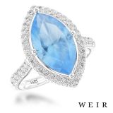 Platinum Marquise cut Dress Ring