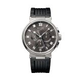 Marine Chronographe 42.3mm, Grey Dial, Automatic Movement, Titanium Case, Rubber Strap Watch