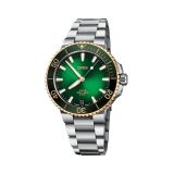 Aquis Date Calibre 400 41.5mm, Green Dial, Automatic Movement, Stainless Steel Case, Stainless Steel Bracelet Watch