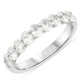Weir Collection Platinum Oval Cut Line Band