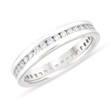 Platinum Round Cut 0.60ct Diamond Ring