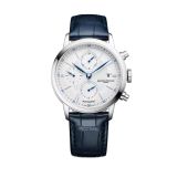 Classima 42mm White Dial Navy Leather Bracelet Watch