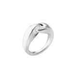 Reflect Large Sterling Silver Interlock Ring Size 57