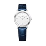 Classima 31mm White Dial Quartz Blue Leather Bracelet Watch