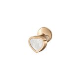 My Happy Hearts 18k Rose Gold Mother of Pearl Inlay Single Earring