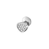 My Happy Hearts 18k White Gold Diamond Single Earring